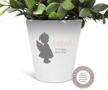 Erinnerungslicht Gedenklicht Engel Mädchen oder Junge Teelichthalter Teelicht Kerze Kerzenlicht Grablicht Kerze Allerheiligen Sternenkind Lüttentüddel®